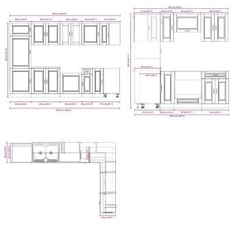 Spülenunterschrank ""Porto"" mit Waschbecken in Weiß, 80x46x84,5 cm aus Holzwerkstoff