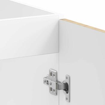 Waschbecken-Unterschrank ""Porto"" mit Waschbecken Sonoma Eiche 80x46x84,5 cm aus Holzwerkstoff