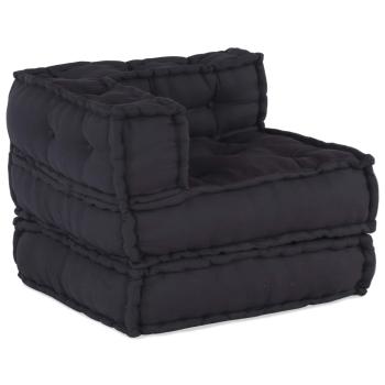 ARDEBO.de - Modular Poufs 3er Set Anthrazit Stoff