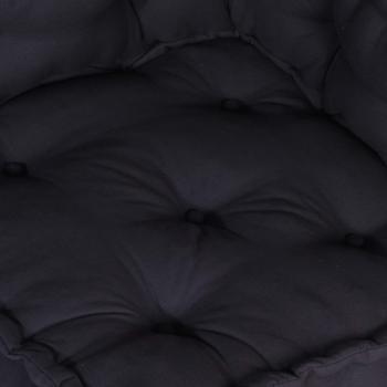 Modular Poufs 3er Set Anthrazit Stoff