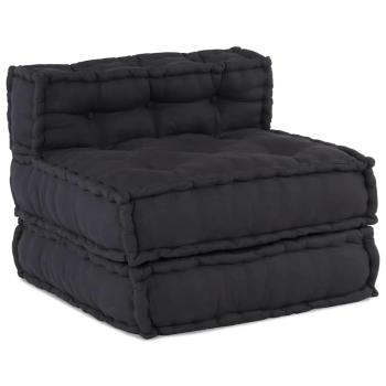 Modular Poufs 3er Set Anthrazit Stoff