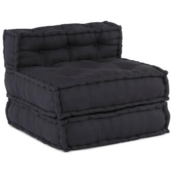 Modular Poufs 3er Set Anthrazit Stoff