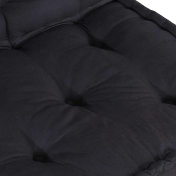 Modular Pouffes 4er Set in Anthrazit aus Stoff