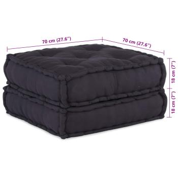 Modular Pouffes 4er Set in Anthrazit aus Stoff