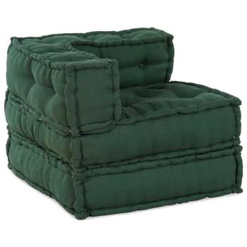 Modularer Pouf 4er Set Grüner Stoff