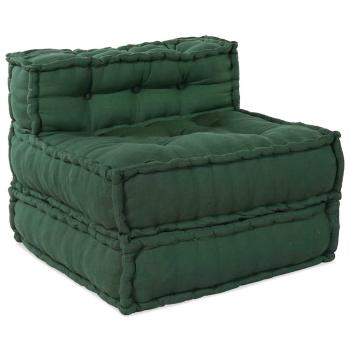 Modularer Pouf 4er Set Grüner Stoff