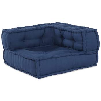 modulare Poufs 3er Set Indigo Stoff