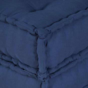 Modulare Poufs 2er Set Indigo Stoff