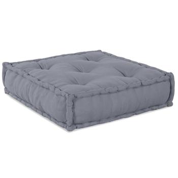 3-Sitzer Modular Pouffe Sofa Umwandelbar Graues Gewebe