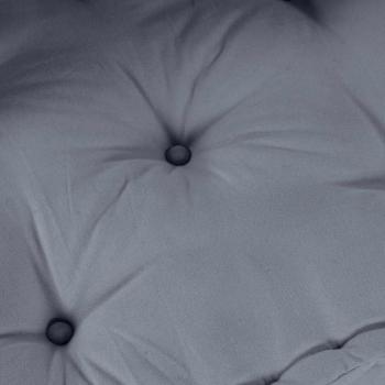 2-Sitzer Modular Pouffe Sofa Umwandelbar Graues Gewebe