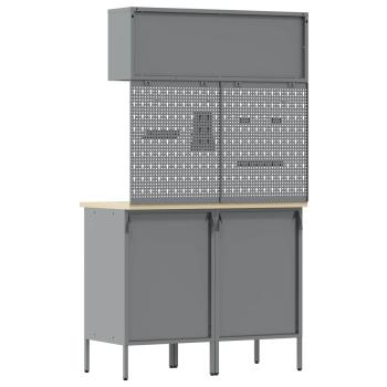 Arbeitsschrankset mit Schubladen mit Regal 5 stk. Rot