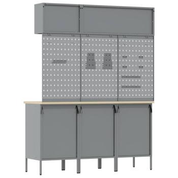 8-teiliges Werkbank-Set Rostfrei