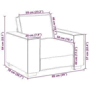 Sofa 3 Stk. Dunkelgrün Leinenmischgewebe