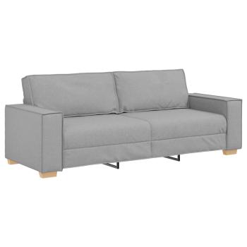 3-teilige Sofaset mit Kissen in Wolken-Grauem Stoff