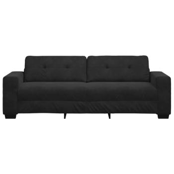 3-teiliges Sofaset mit Kissen, cremefarbene Stoff