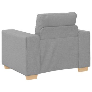 3-teiliges Sofa-Set mit Kissen in Wolken-Grau