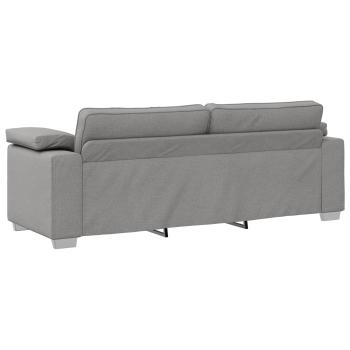 2-teiliges Sofa-Set mit Kissen aus wolkengrauem Stoff
