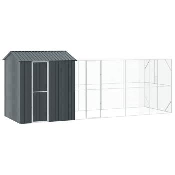 Vogelkäfig Anthrazit 621 x 208 x 247 cm Verzinkter Stahl