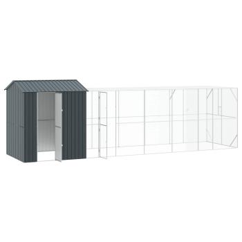 Vogelkäfig Anthrazit 824 x 208 x 247 cm Verzinkter Stahl