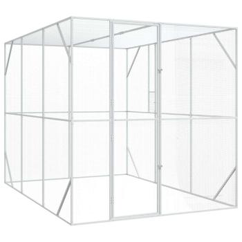 Vogelvoliere Anthrazit 302x206x214 cm Stahl