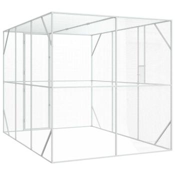 Vogelvoliere Anthrazit 302x206x214 cm Stahl