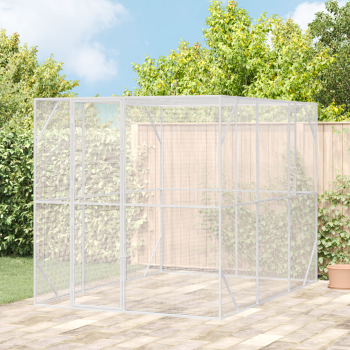 Vogelkäfig Anthrazit 210 x 304 x 213 cm Verzinkter Stahl