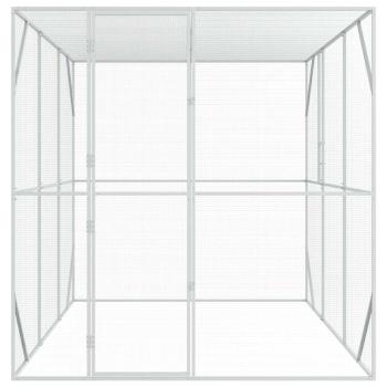 Vogelvoliere Anthrazit 302x206x214 cm Stahl