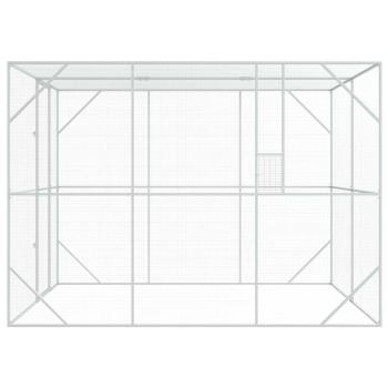 Vogelkäfig Anthrazit 210 x 304 x 213 cm Verzinkter Stahl