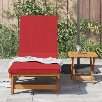 Rollen-Sonnenliege mit Tisch und Kissen aus solidem Akazienholz