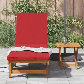 Rollen-Sonnenliege mit Tisch und Kissen aus solidem Akazienholz