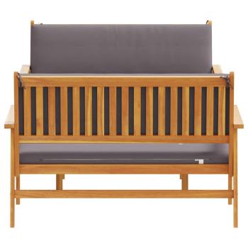 3-teiliges Garten-Sofaset mit Kissen aus massivem Akazienholz