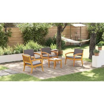 Bistrogarnitur mit Kissen 5 pcs Braun Polyester