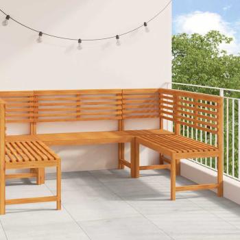 ARDEBO.de - 5-teiliges Gartenbank-Set aus massivem Akazienholz