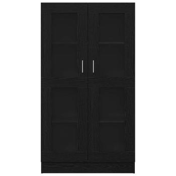 Bücherregal Schwarz Eiche 82,5x30,5x150 cm Holzwerkstoff