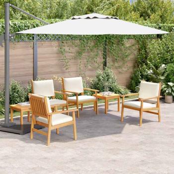 ARDEBO.de - Gartensofa-set 6 Stk. 6-Sitzanzahl Braun Massivholz Akazie