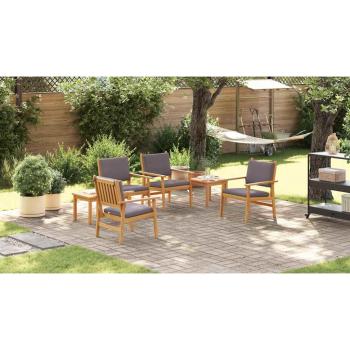 Gartensofa-set 6 pcs Braun Massivholz Akazie