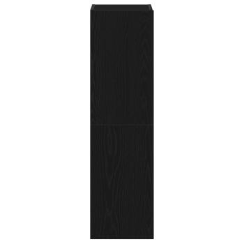 3-teiliges Wand-Montage TV-Schrank Set Schwarz Eichenholz Spanplatte