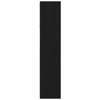 3-teiliges Wand-Montage TV-Schrank Set Schwarz Eichenholz Spanplatte