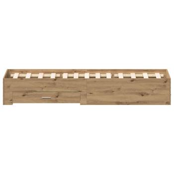 Bettgestell mit Schubladen Artisan Eiche 120x200 cm Holzwerkstoff