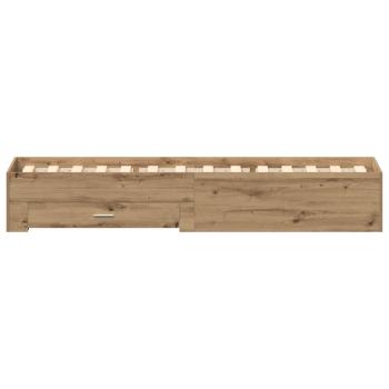 Bettgestell Artisan Eiche 90x190 cm aus Holzwerkstoff