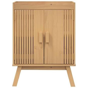 2-teiliges Badezimmermöbelset aus massivem Kiefernholz