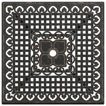 5-teiliges Garten-Esszimmer-Set aus Gussaluminium