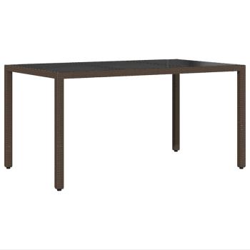 7-teiliges Garten-Dining-Set mit Kissen in Braunem Poly-Rattan