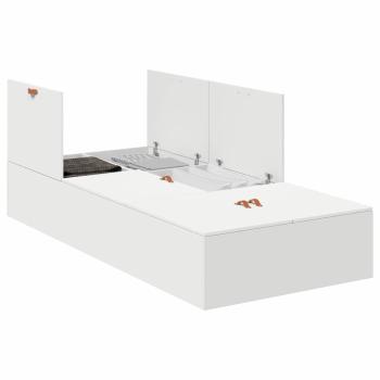 Stauraumbettgestell Weiß 80x200 cm