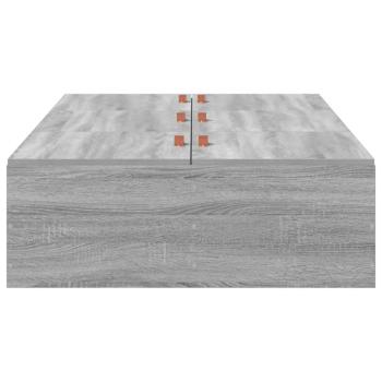 Aufbewahrungsbettgestell Grau Sonoma 80x200 cm