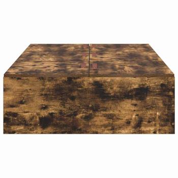 Aufbewahrungsbettgestell Geräucherte Eiche 100 x 200 cm