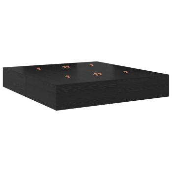 Stauraum Bettgestell Schwarz Eiche 200x200 cm