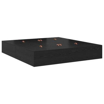 Stauraum Bettgestell Schwarz Eiche 200x200 cm