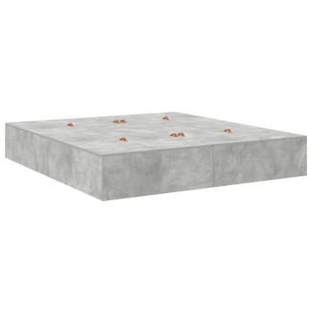 Stauraum-Bettenrahmen Beton Grau 200x200 cm