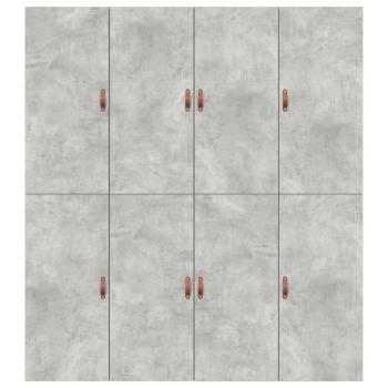 Stauraum-Bettenrahmen Beton Grau 200x200 cm